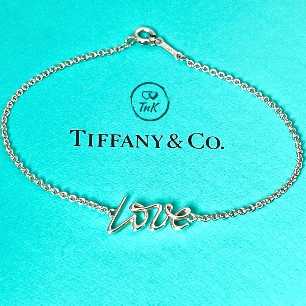 Retired Tiffany Paloma Picasso's Graffiti Love Bracelet - Silver - 7” - Picture 3 of 9